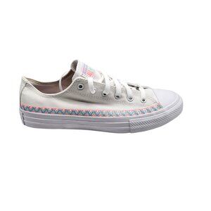 Converse All Star Shoes Junior Size 6 Womens 7.5 EU 38.5 Pastel Zigzag Low Top‎